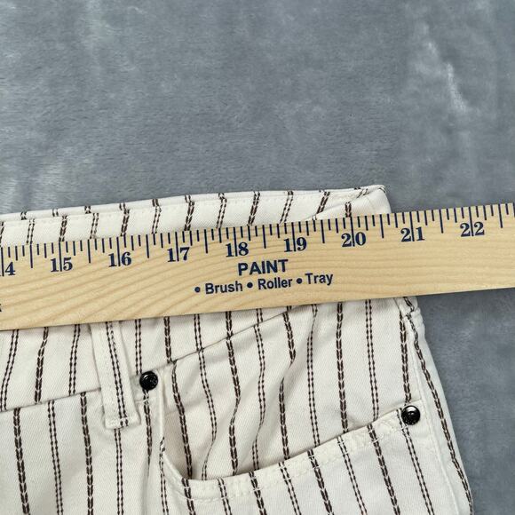 Chico's Jeans Womens 4R / US 20 So Slimming Textured Stripe Girlfriend Ankle - Picture 6 of 16